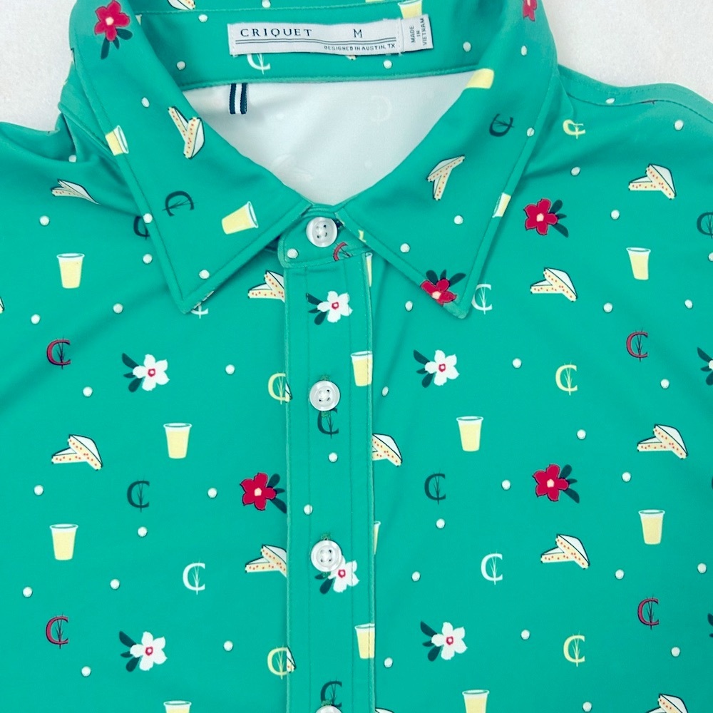 Tour Range Augusta Print Green Polo The Masters Limited Edition - Men’s M